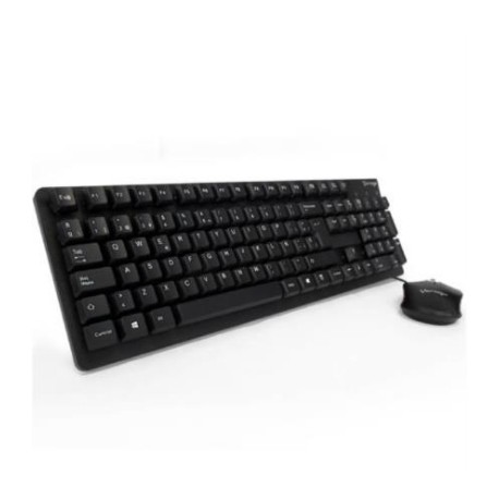 Kit Teclado y Mouse Vorago KM-106 Alámbrico USB Color Negro