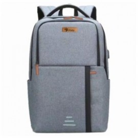 Mochila Ejecutiva Stylos Smart 16" Espacio Carga USB Color Gris