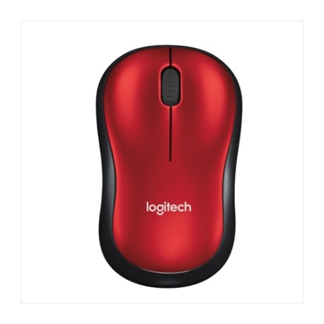 Mouse Logitech M185 Inalámbrico Color Rojo