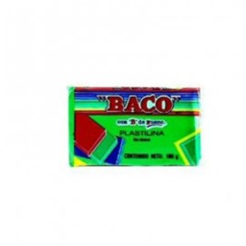 PLASTILINA BACO MARQUETA 180GRS COLOR VERDE LIMON