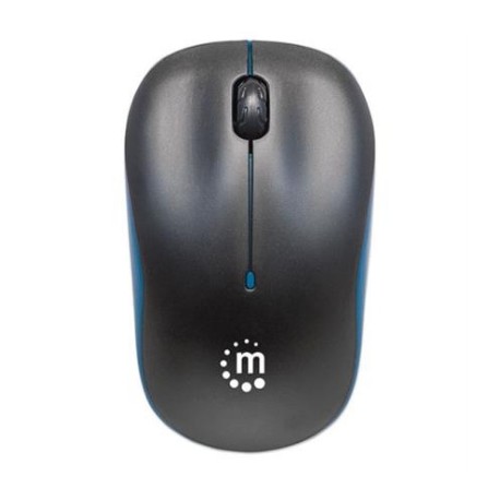 Mouse Manhattan Success Inalámbrico Óptico 1000 dpi Color Negro-Azul