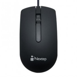 Mouse Nextep Alámbrico USB 1000 dpi Color Negro