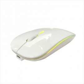 Mouse Nextep Inalámbrico Recargable Delgado/Silencioso RGB 1600 dpi Color Blanco