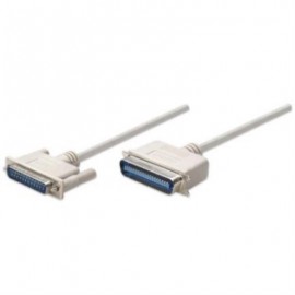 Cable Manhattan para Impresora DB25-M Cen36-M 1.8m Color Blanco