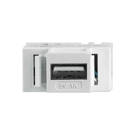 Jack Intellinet Keystone Puerto USB de Carga 5V/1A Color Blanco