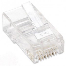 Plug Intellinet RJ45 Cat 5e UTP Multifilar 15 Micras Bote C/100 Pzas