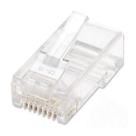 Plug Intellinet RJ45 Cat 6 UTP Multifilar 15 Micras Bote C/100 Pzas