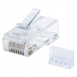 Plug Intellinet RJ45 Cat6 UTP Multifilar 50 Micras Pro Bote C/90 Pzas