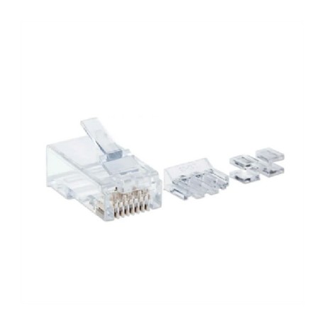 Plug Intellinet RJ45 Cat6a Multifilar UTP Oro 15 Micras Bote C/80 Pzas