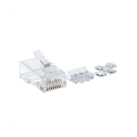 Plug Intellinet RJ45 Cat6a Sólido Oro 50 Micras Pro UTP Bote C/80 Pzas