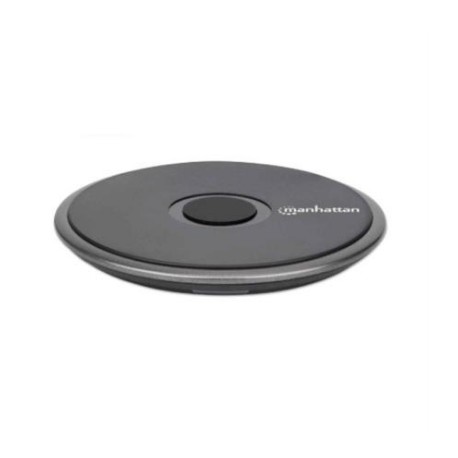 Cargador Manhattan Inalámbrico Carga Rápida 10W Redondo Color Negro