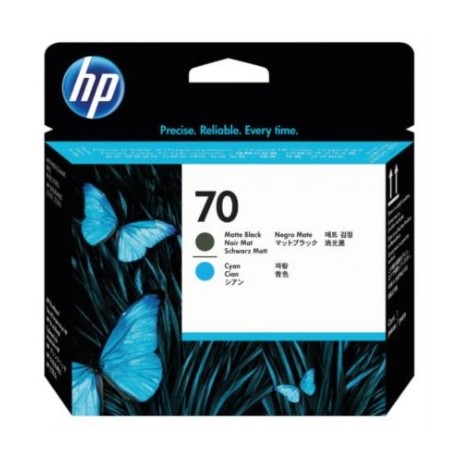 Cabezal HP LF de Impresión 70 Color Negro Mate-Cian