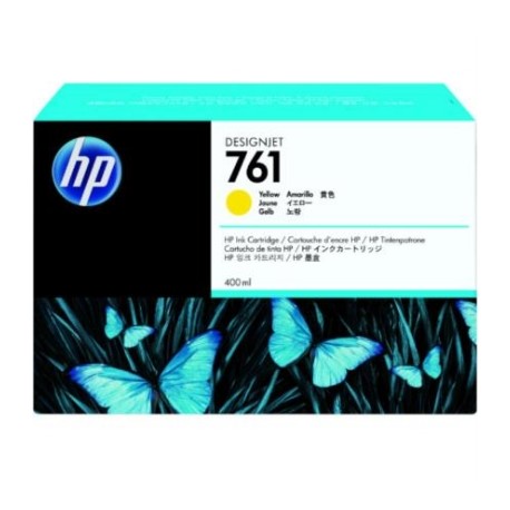 TINTA HP LF 761 AMARILLO T7100 DESIGNJET 400ML