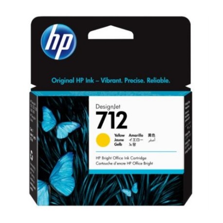 Tinta HP LF DesignJet 712 29ml Color Amarillo