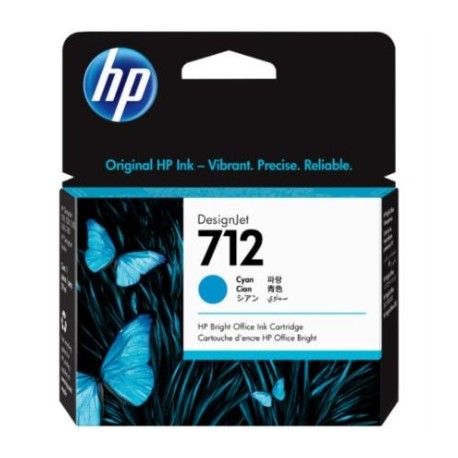 Tinta HP LF DesignJet 712 29ml Color Cian