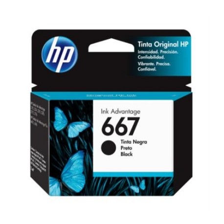 Tinta HP Original Ink Advantage 667 Color Negro