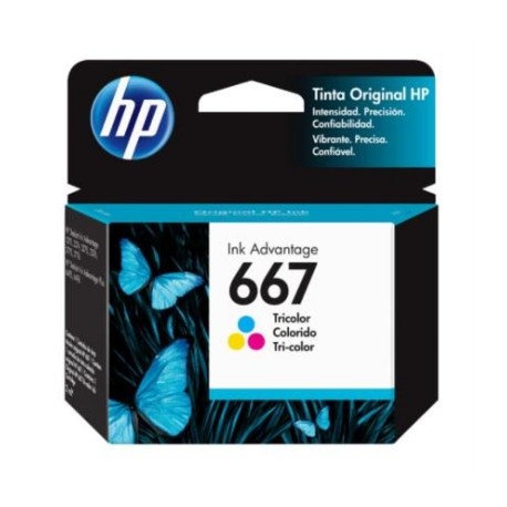 Tinta HP Original Ink Advantage 667 Tricolor