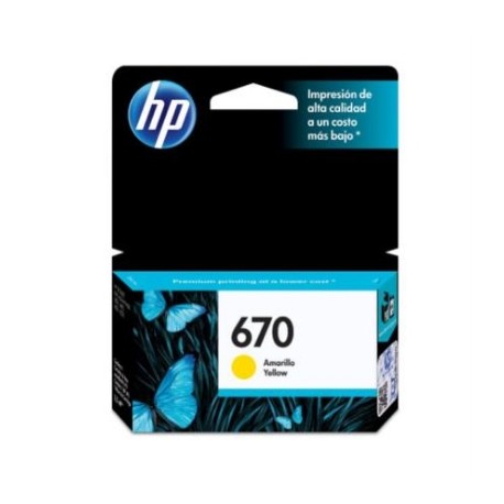 TINTA HP 670 AMARILLO