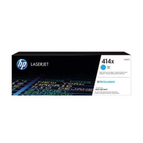 Toner HP 414X Cian Original LaserJet Alto Rendimiento