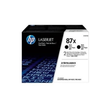 TONER HP 87X NEGRO DUAL PACK