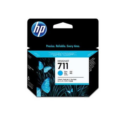 TINTA HP LF 711 CYAN 3PACK DESIGNJET