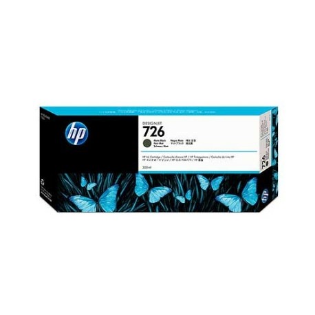 TINTA HP LF 726 NEGRO MATTE DESIGNJET T1200/T2300 300ML