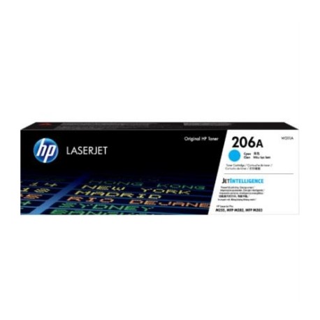 Toner HP LaserJet 206A Original Color Cian.