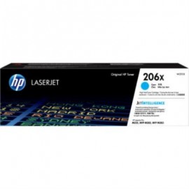 Toner HP LaserJet 206X Original Color Cian.