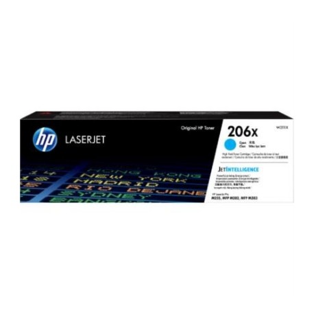 Toner HP LaserJet 206X Original Color Cian.