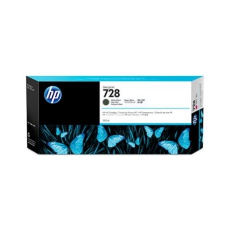 TINTA HP LF 728 DESIGNJET NEGRO MATE 300ML