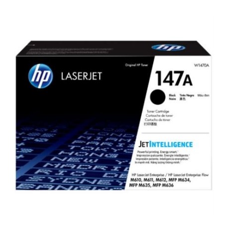 Tóner HP Original LaserJet 147A 10.5K Páginas Color Negro