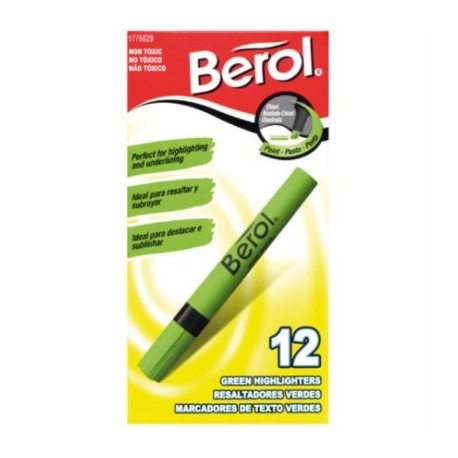 RESALTADOR BEROL VERDE C/12