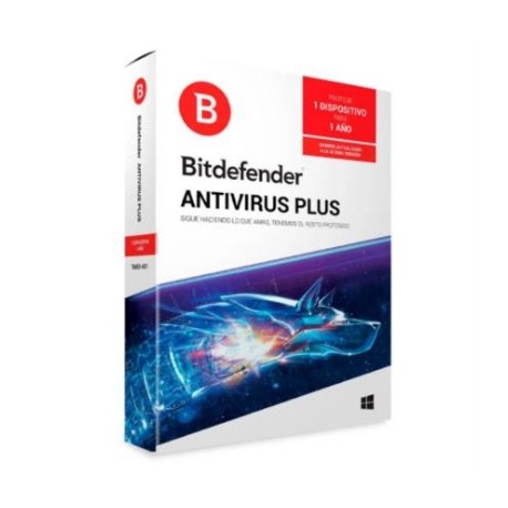 Licencia Antivirus Bitdefender Plus 1 Año 1 Usuario Caja