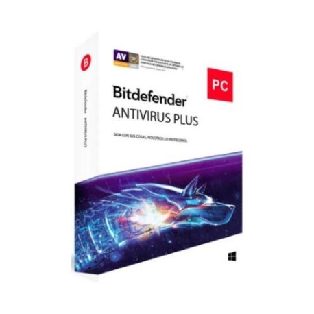 Licencia Antivirus Bitdefender Plus 1 Año 10 Usuarios Caja