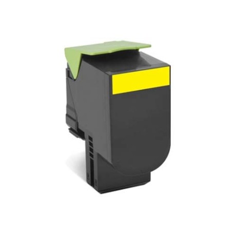 TONER LEXMARK 70C80Y0 AMARILLO PROGRAMA RETORNO