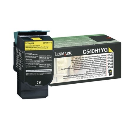 TONER LEXMARK RETURN C540/C543/C544 AMARILLO ALTO R