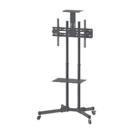 Soporte Manhattan TV 37" a 70" De Piso Tipo Carrito Planas Inclinación 50 Kg