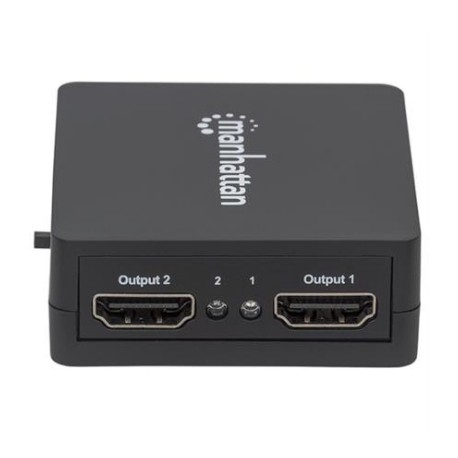 Video Splitter Manhattan HDMI 2 Puertos 1080p Alimentado por USB Color Negro