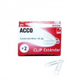 CLIP ACCO ESTANDAR No.2 INOX PQTE C/100 CLIPS INSTITUCIONAL