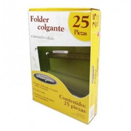 FOLDER COLGANTE ACCO OFICIO VERDE TRAD. CAJA C/25 PZS