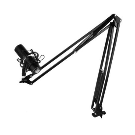 Brazo para Micrófono Vorago Game Factor MAG500 Ajustable Color Negro,STAND QFX P/BOCINA AMPLIFICADA
