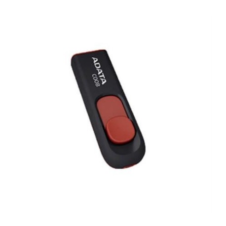 MEMORIA USB ADATA 64GB C008 NEGRA ROJO