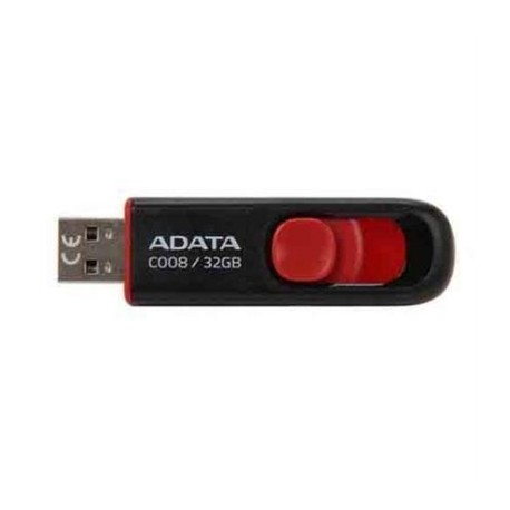 MEMORIA USB ADATA AC008 32GB RETAIL BLACK+RED