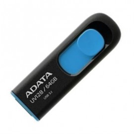 Memoria USB Adata UV128 64 GB 3.1 Negro-Azul