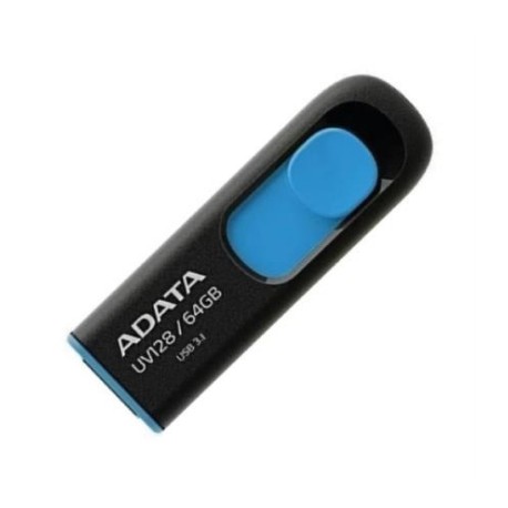 Memoria USB Adata UV128 64 GB 3.1 Negro-Azul