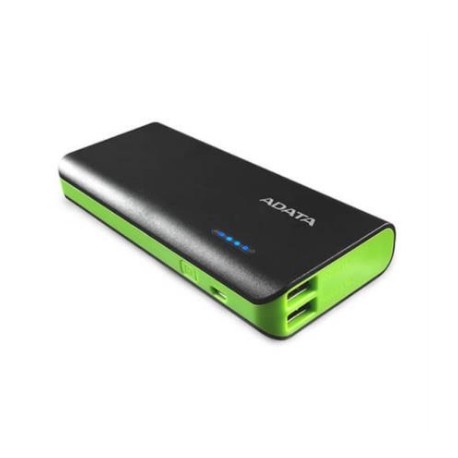 POWER BANK ADATA PT100 NEGRO VERDE 10000 MAH