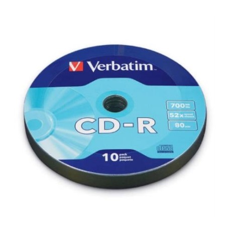 Disco Compacto Verbatim CD-R 700MB 80min 52X C/10