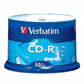 DISCO COMPACTO VERBATIM R 52X 80MIN 700MB C/50