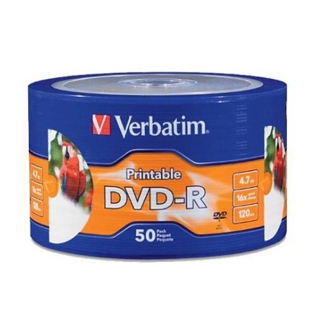 DVD-R VERBATIM 4.7GB 16X BLANCO SPINDLE C/50