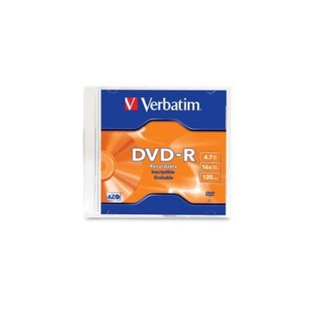 DVD-R VERBATIM 4.7GB 16X SINGLE SLIM CASE